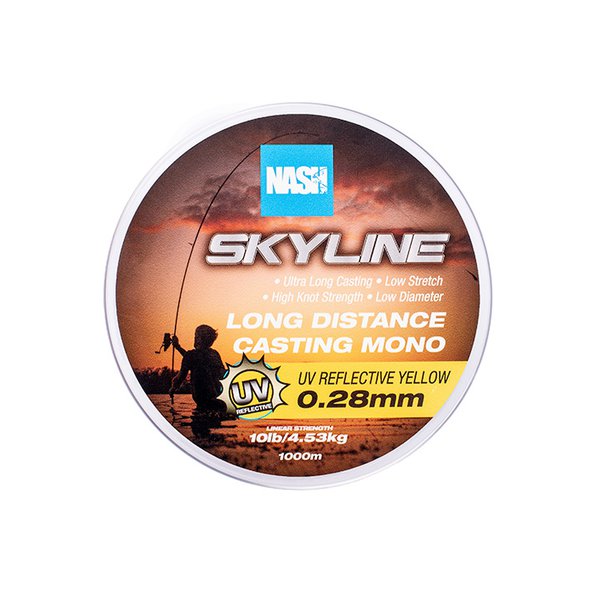 Skyline Mono UV Yellow 8lb 0.26mm 1000m
