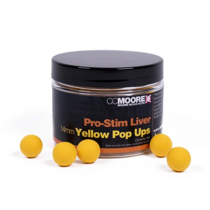 Pro Stim Liver Pop-ups Yellow 14mm