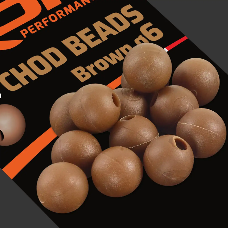 25 Chod Beads Ø6 Brown
