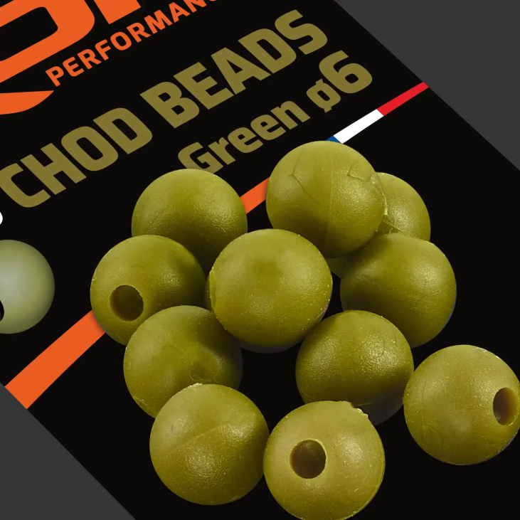 25 Chod Beads Ø6 Green